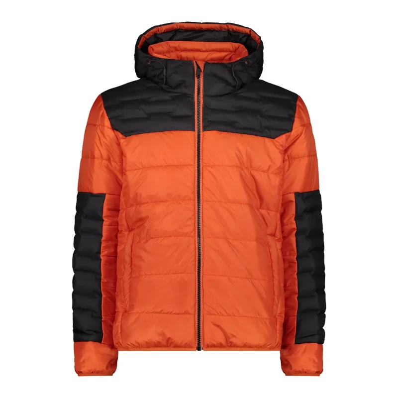 Image of CMP Hooded polyester puffer jacket CMP Orange Male M