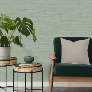 Image of Akina Texture Sage Wallpaper Green