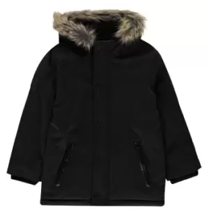 image of Firetrap Luxe Parka Jacket Infant Boys - Black