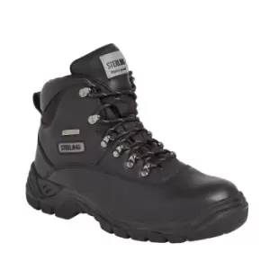 Image of Sterling Steel SS812SM Black Waterproof Safety Hiker - Size 9