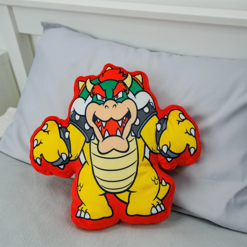 Image of Nintendo Nintendo Nintendo Bowser Shaped Cushion - Multi One Size Unisex