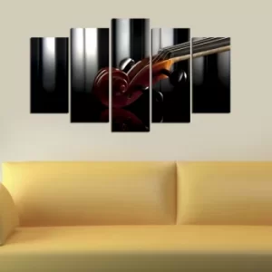 Image of 5M-11 Multicolor Decorative MDF Painting (5 Pieces)