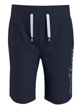 Image of Tommy Hilfiger Boys Essential Sweat Shorts - Navy, Size 4 Years