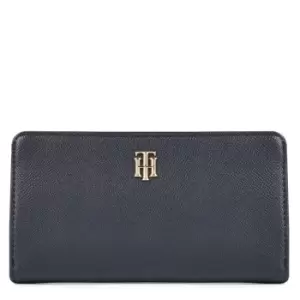 image of Tommy Hilfiger Timeless Large Zip Around Purse - Blue