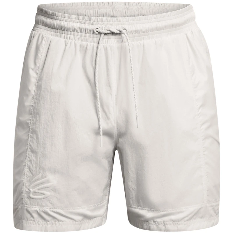 Image of Under Armour Mens Curry Woven Performance Tracksuit Bottom White male S