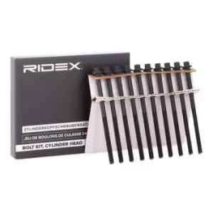 Image of RIDEX Cylinder Head Bolt Kit FIAT,PEUGEOT,CITROEN 1217B0004 9624951480,9624951480,97002474 Bolt Kit, cylinder head 9624951480