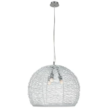 image of Linea Verdace Lighting - Linea Verdace Colado Dome Pendant Ceiling Lights White Metal