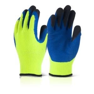 Image of Supertouch Topaz Ice Plus Medium Acrylic Gloves YellowBlue 61062