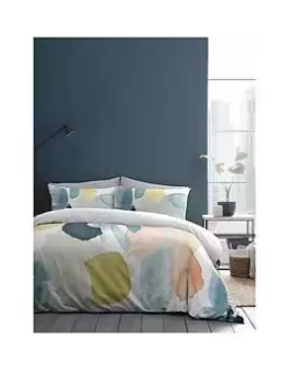 Image of Appletree Solice Watercolour Print 100% Cotton Duvet Set - Sk