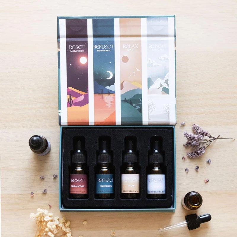 Image of KDMD The Meditation Collection Blended Essential Oil Set Teal
