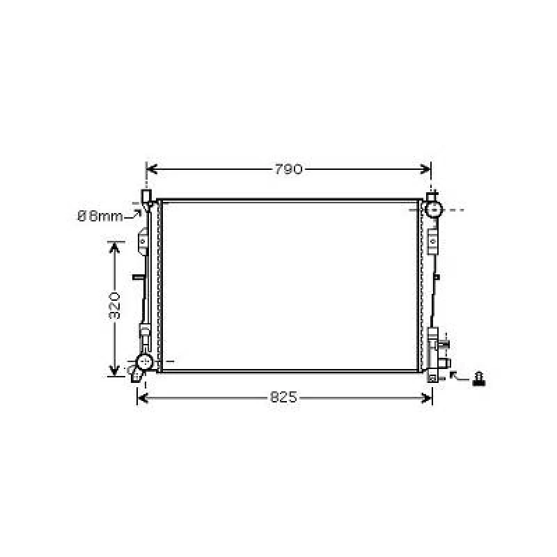 Image of Engine radiator DIEDERICHS DCM1629