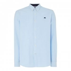 image of Raging Bull Raging Long Sleeve Oxford Shirt - Sky Blue64