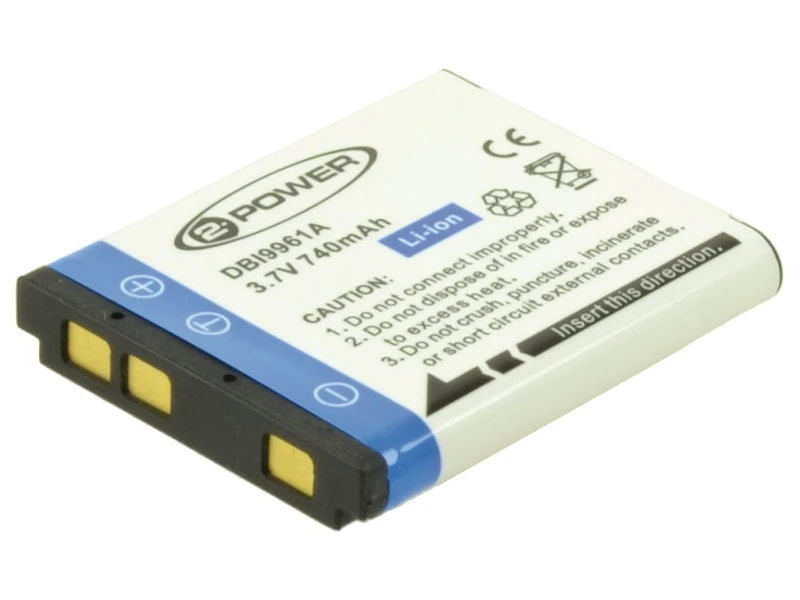 Image of 2-Power Digital Camera Battery 3.7v 600mAh
