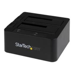 image of USB 3.0 eSATA Dual Hard Drive Docking Station With Uasp For 2.5 3.5" Sata SSD HDD Sata 6 Gbps