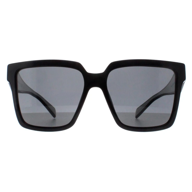Image of Prada Womens Square Black Dark Grey PR24ZS Black Female One Size