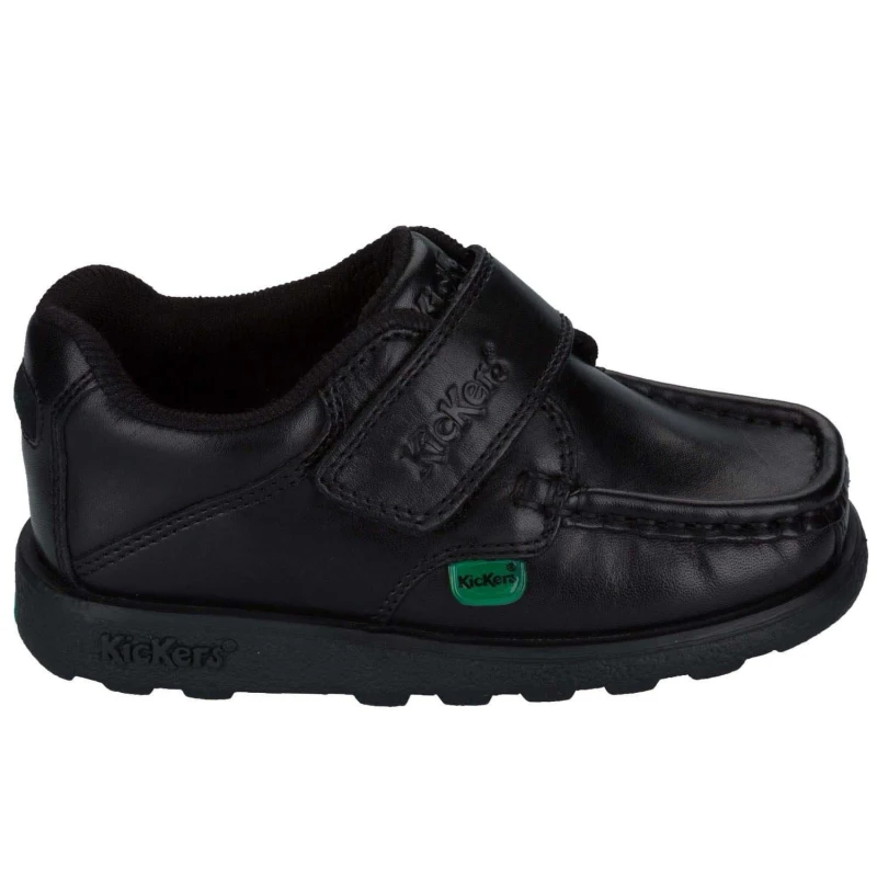 Image of Kickers Fragma Strap Shoe - Black 5 infant