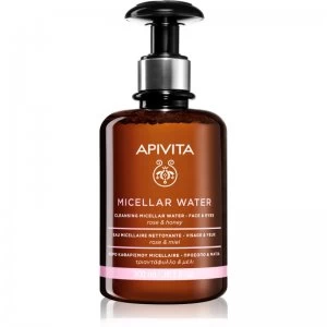 image of Apivita Cleansing Rose & Honey Micellar Water for Face and Eyes 300ml