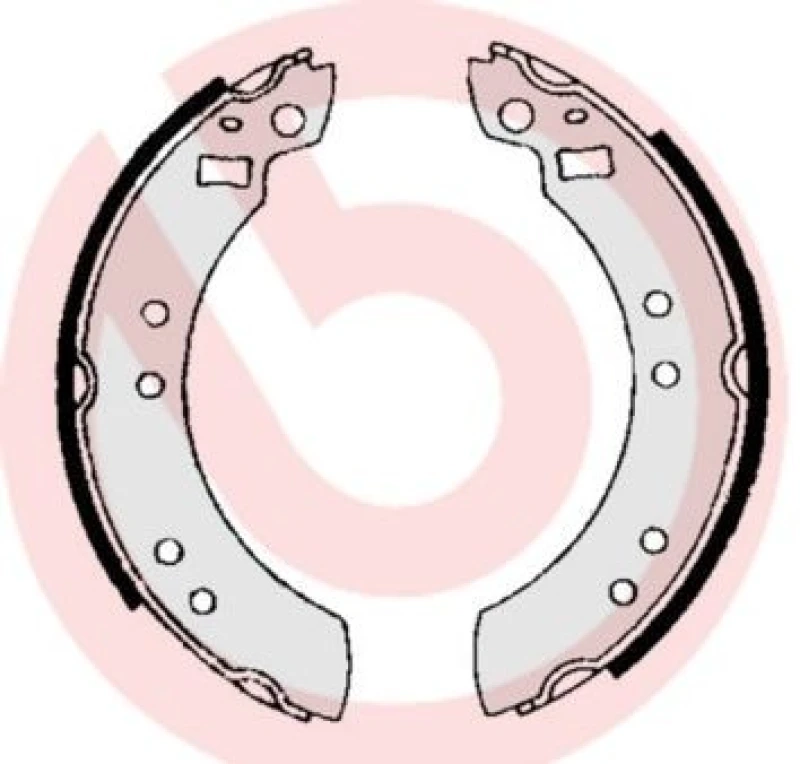 Image of BREMBO Brake Shoe Set BREMBO S 24 501