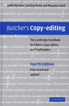 Image of Butchers Copy-Editing by Judith Butcher Hardback