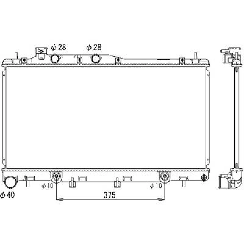 Image of Engine radiator DIEDERICHS DCM3046