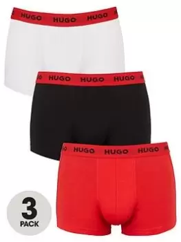 Image of HUGO Bodywear 3 Pack Trunks - Multi, Size 2XL, Men