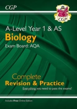 Image of New A-Level Biology AQA Year 1 & AS Complete Revision & Practice with Online Edition by CGP Books
