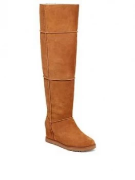 image of UGG Classic Femme Over The Knee Boot - Chestnut , Chestnut, Size 4, Women