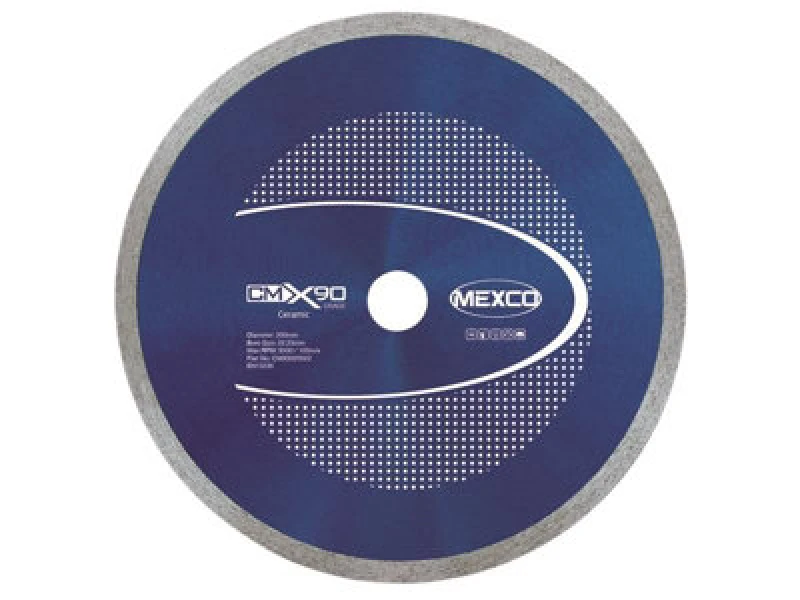 Image of Mexco Cmx9020022 X90 Grade Ceramic Materials Diamond Blade 200 X 22.23mm
