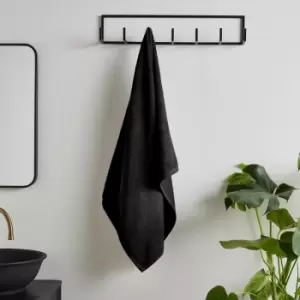 Image of Catherine Lansfield - Quick Dry 100% Cotton Bath Towel, Black