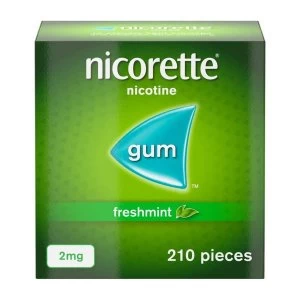 image of Nicorette 2mg Fresh Mint Gum 210x Pieces