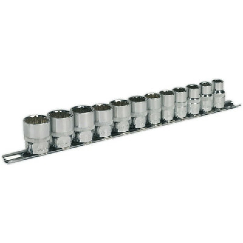 Image of Loops 12 PACK Socket Set - 3/8" Metric Square Drive - 12 Point WallDrive High Torque Multi
