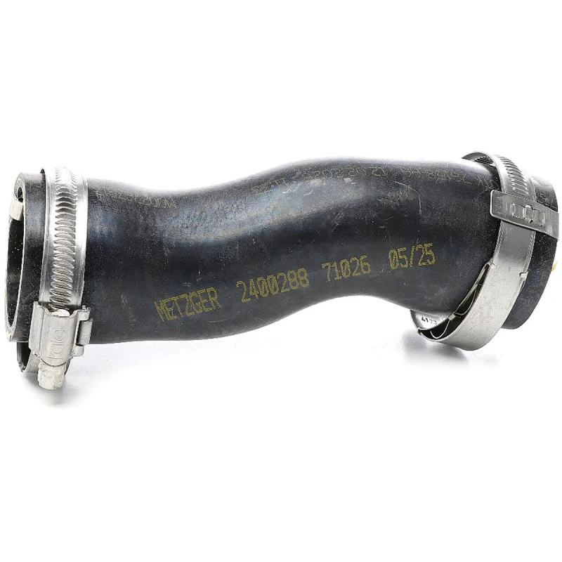 Image of METZGER 2400288 Turbocharger Hose COMPETENCE KIT with clamps, Rubber with fabric lining Rubber with fabric lining Charger Intake Hose (3314)