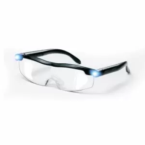 Image of JML Mighty Sight USB Rechargeable LED Magnifying Eyewear - Clear/Black