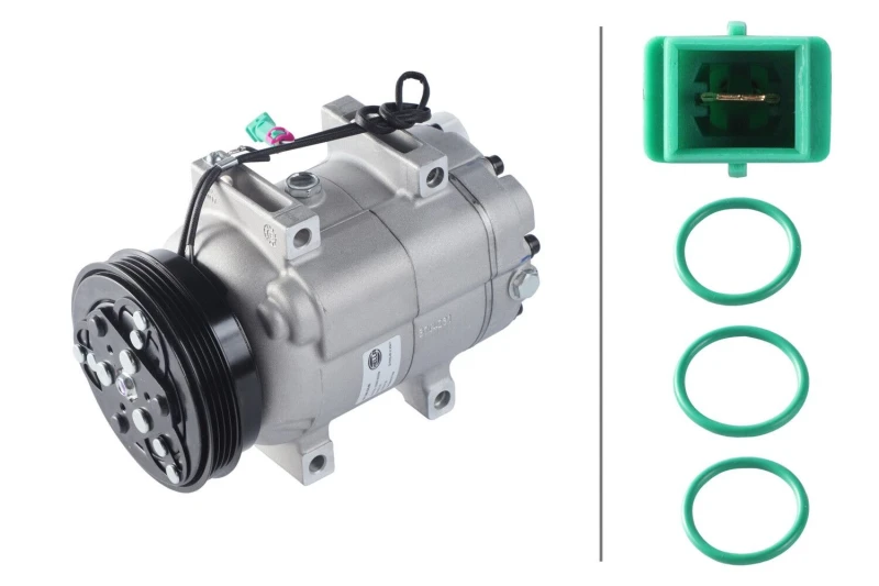 Image of HELLA Air conditioning compressor HELLA 8FK 366 200-801