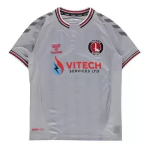 Hummel Charlton Athletic Away Shirt 2020 2021 Juniors - Grey