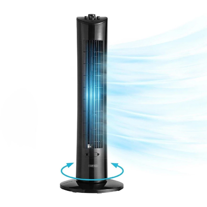 Image of VonHaus 31-inch Tower Fan Black unisex 31