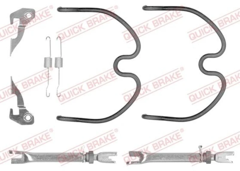Image of QUICK BRAKE Brake shoe fitting kit QUICK BRAKE 105-0872S