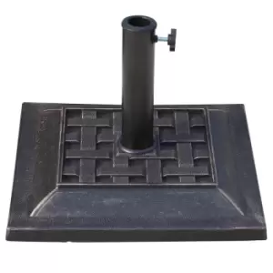 Image of Outsunny 9KG Parasol Base - Bronze