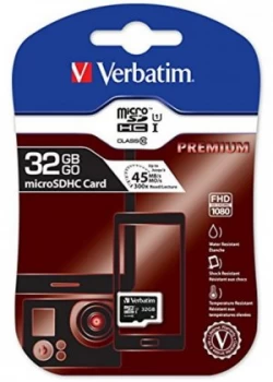 image of Verbatim 32GB Micro SDHC Memory Card