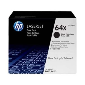 Image of HP 64X Black Laser Toner Ink Cartridge