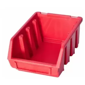 Image of Ergo m Box Plastic Parts Storage Stacking 116x161x75mm - Colour Red - Pack of 30