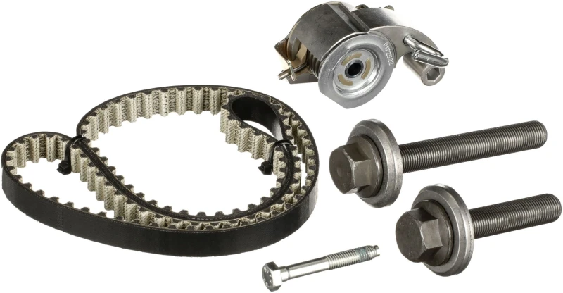 Image of GATES K01T372HOB Timing belt kit FleetRunner Micro-V Stretch Fit without water pump Timing Belt Kit (307)