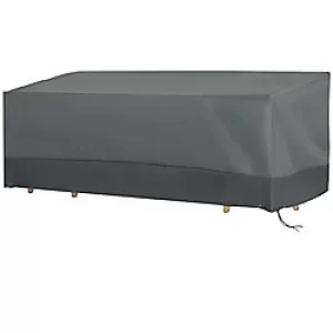 Image of Outsunny Outdoor Seat Cushion Set 84B-517V01 Oxford Dark Grey, Light Grey