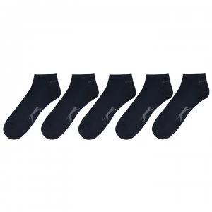Image of Slazenger 5 Pack Mens Trainer Socks - Dark Asst