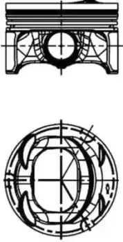 Image of Piston 0.50 mm 40846620 by Kolbenschmidt