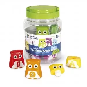 Image of Snap N Learn Rainbow Owls