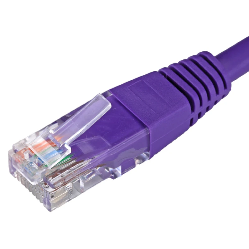 Image of Cablenet 0.3m Cat5e RJ45 Violet U/UTP PVC 24AWG Flush Moulded Booted P