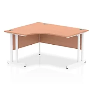 image of Dynamic Ergonomic Desk Impulse ICDLC14WBCH Rectangular MFC 1800 mm x 800 mm x 725mm Oak