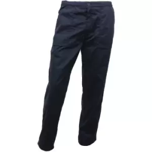 Image of Regatta Mens Polycotton Warm Lined Robust Workwear Action Trousers 28R - Waist 28' (71cm), Inside Leg 32'