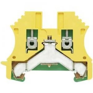 Image of WPE protective conductor terminal blocks WPE 16N 1019100000 Green yellow
